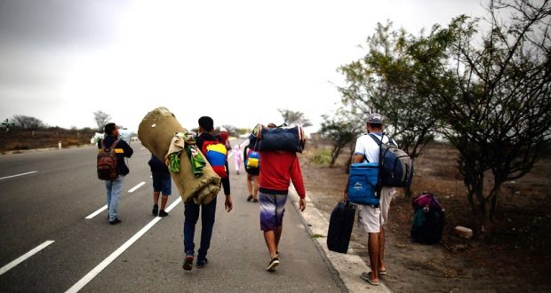 Personas en proceso de migración. FOTO: INTERNET