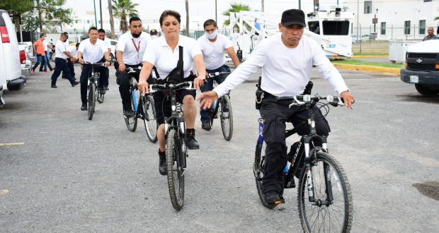 Policía ciclista de Nuevo Laredo.