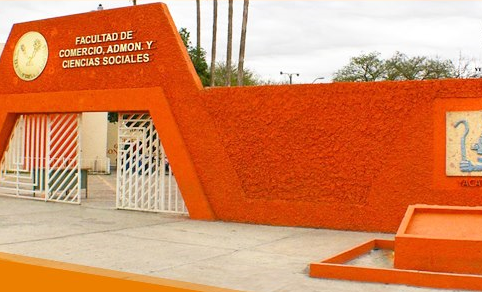 Entrada principal de la UAT campus Nuevo Laredo. FOTO: UAT