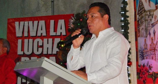 Santos Francisco Hernández Aguilar, secretario general del Sindicato Nacional de Infraestructura en Nuevo Laredo.