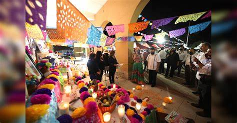 Altar de Día de Muertos en Nuevo Laredo, Tamaulipas.